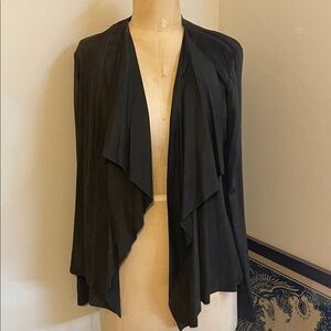 GUC MaxMara Elegant Gray Suede multi media cascade Cardigan